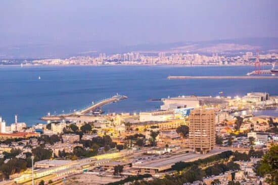 תצלום של העיר חיפה